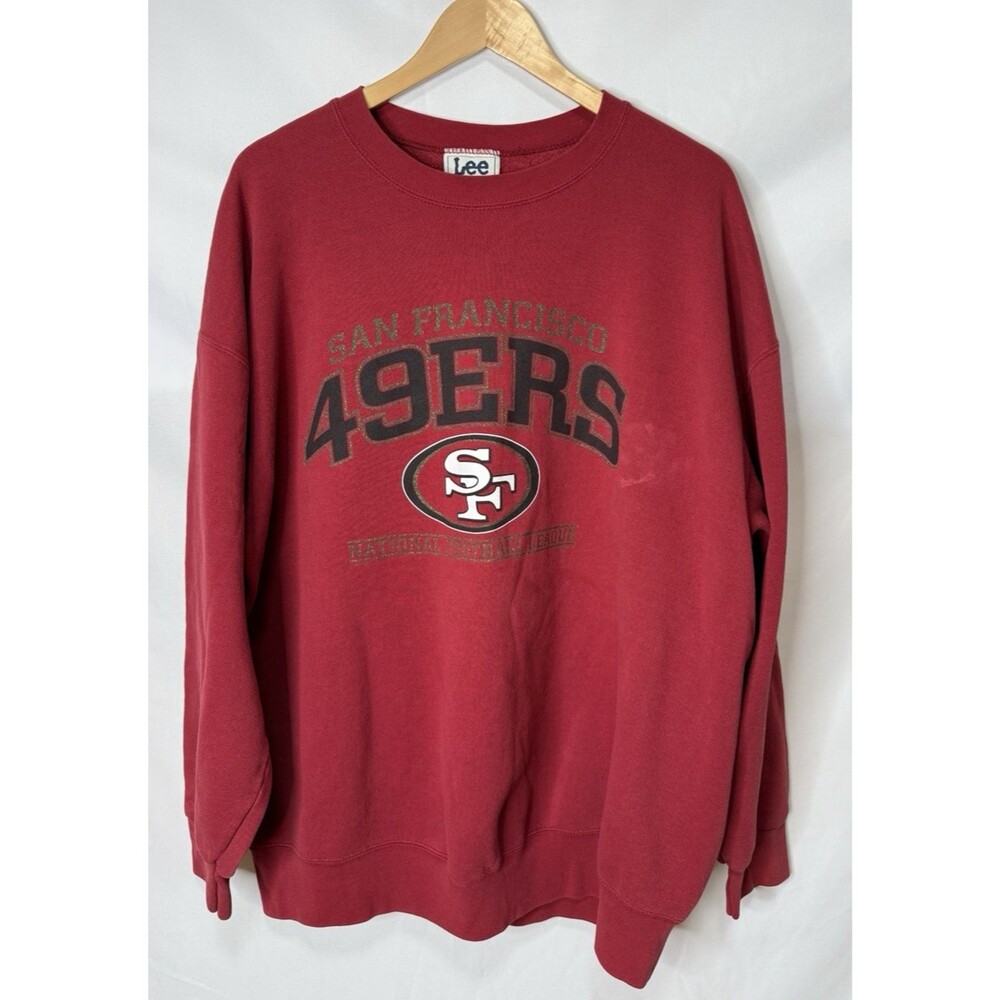 Vtg Lee Sport NFL  Pullover Sweatshirt  San Francisco 49ers Crew Made in USA
